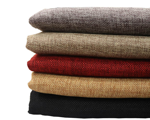 100% Polyester cation Linen-like /Faux linen black out curtain fabric